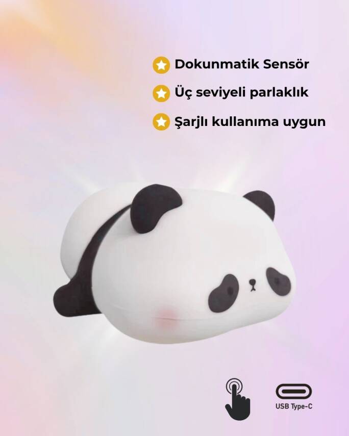 Silikon Panda Gece Lambası - 2